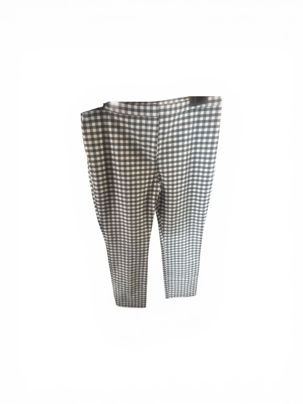 Theory Black and White Gingham Chinos